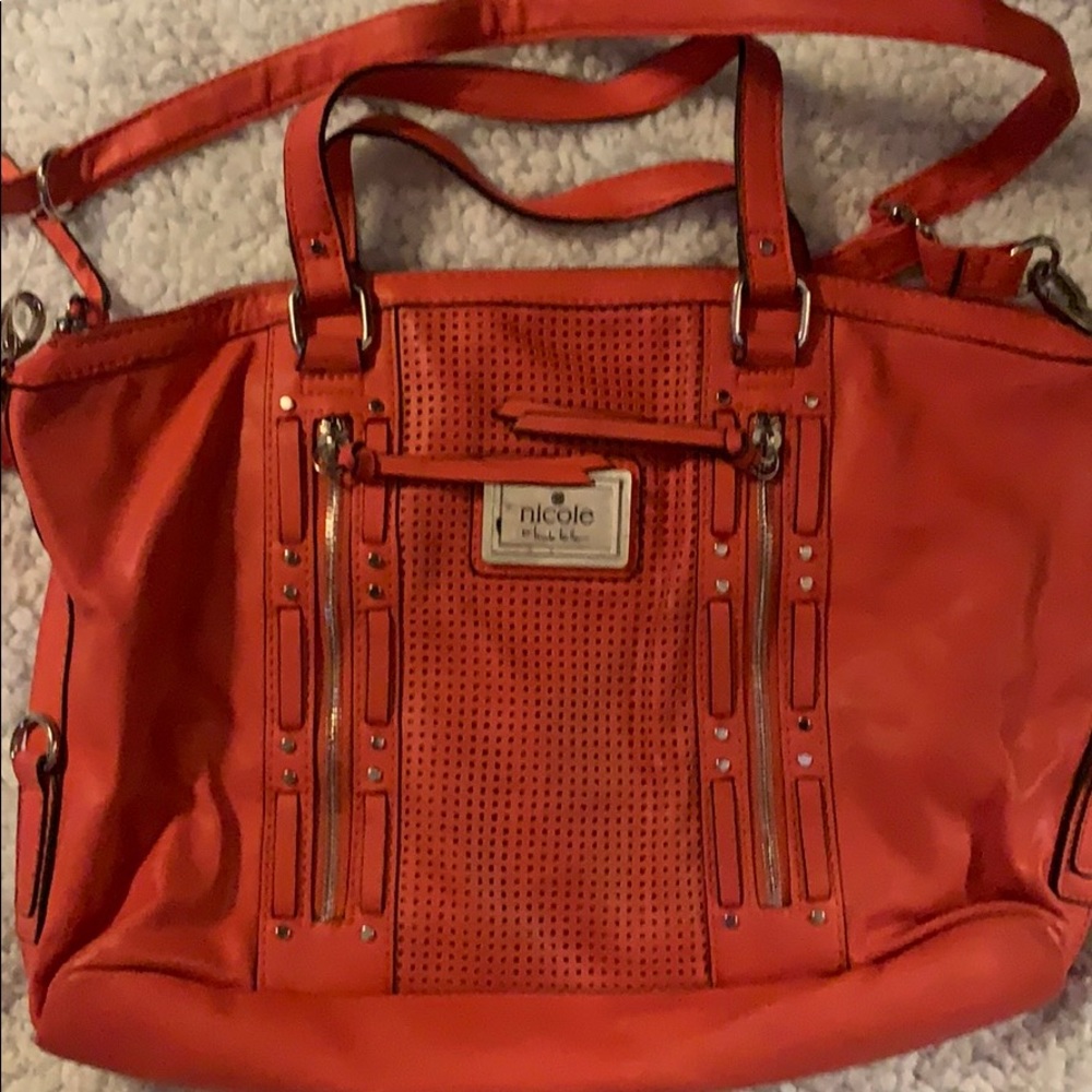 Salmon colored purse
